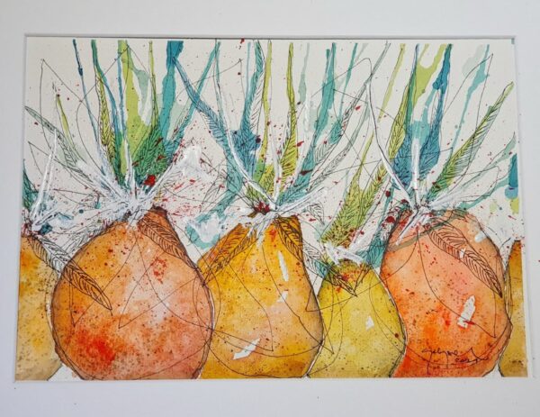 Brazilian Onions - Modern Abstract Handmade Painting